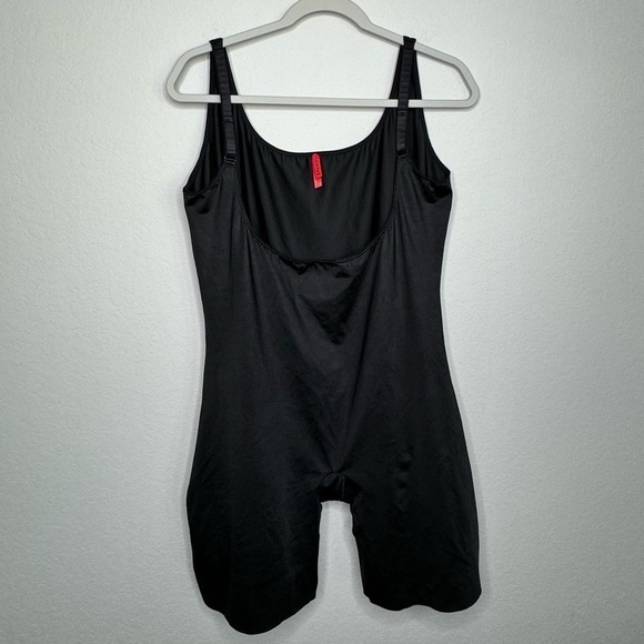 Spanx Women's‎ Simplicity Slimming Open Bust Mid-Thigh Bodysuit- Sz 3X - Picture 1 of 6
